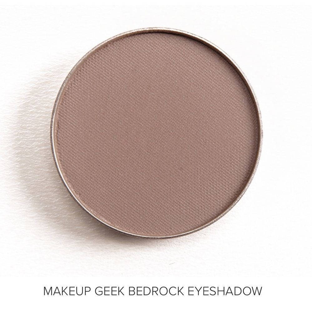 Makeup Geek Bedrock Eyeshadow PowderMatte Grey Taupe Discontinued